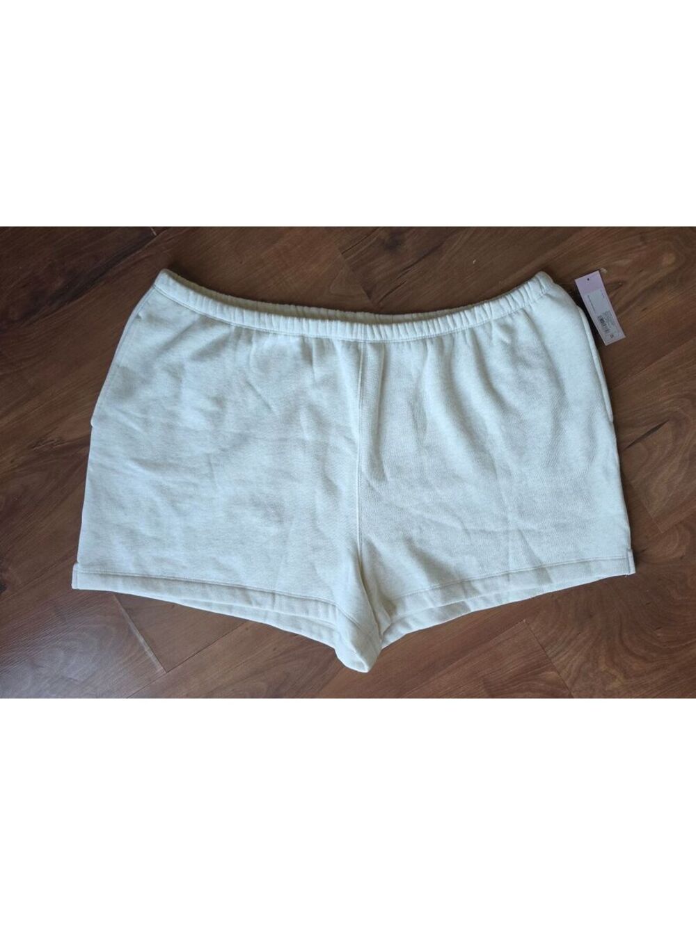 Wild Fable Plus Size 2X White Fleece Sweat Shorts Cozy Lounge Athleisure, 230